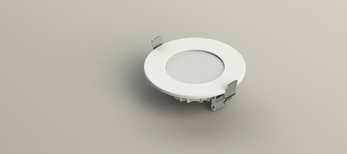 Boîtier de panneau rond rétroéclairé en aluminium 6w